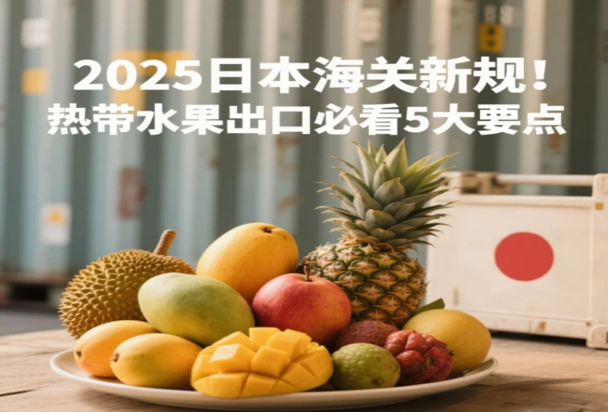 2025年日本海關新規：熱帶水果出口必看5大要點